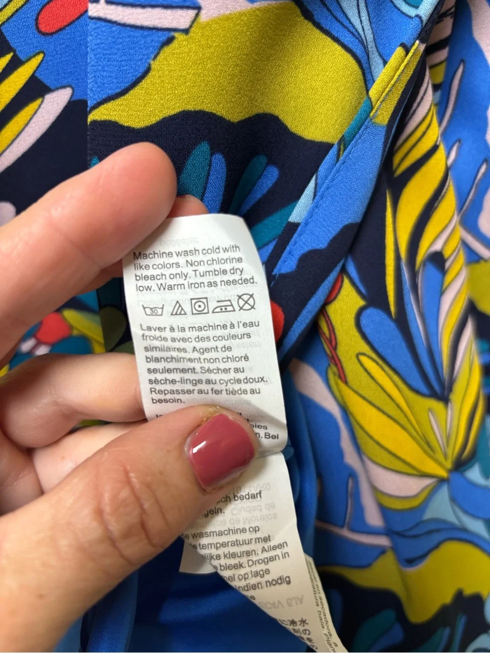 J Crew Mercantile Bright Blue Floral Faux Wrap Mini Dress 12